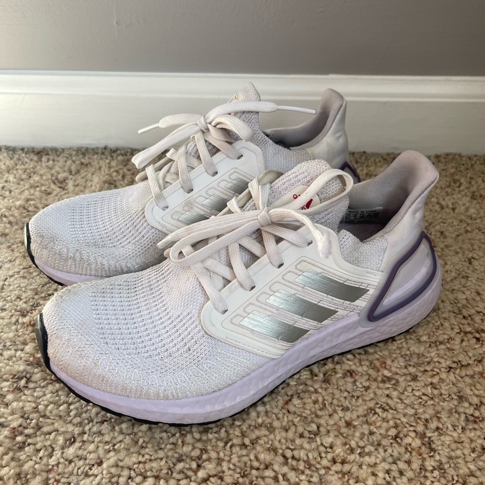 Adidas Ultraboost 20 Purple Tint Sneakers - Picture 3 of 5